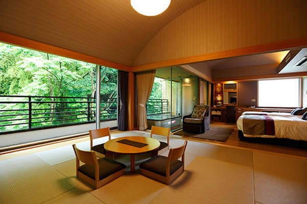 箱根花紋の客室例