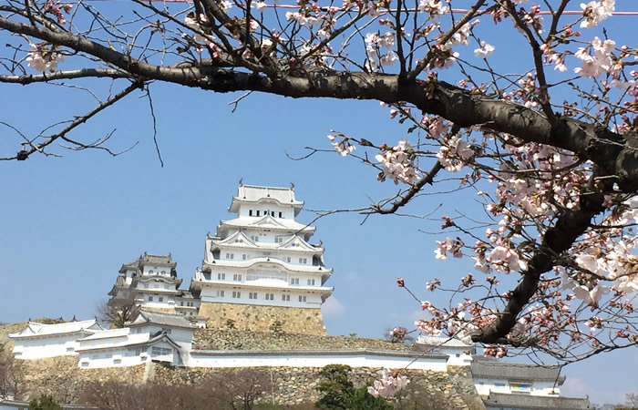 青空に映える姫路城