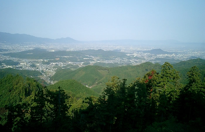 高取城の国見櫓からの眺望